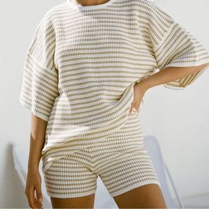 NWT Sabo Skirt Samia Striped Knit Shorts